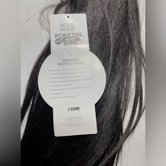 Ponytail Yaky Straight 1B Black Color Lace WIG Jayla - Picture 8 of 9